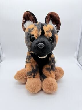 The Petting Zoo Kansas City Zoo African Wild Dog Stuffed Animal Toy 12"
